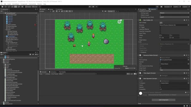 Stardew Valley like Game in Unity Episode 12 Time agent смотреть онлайн