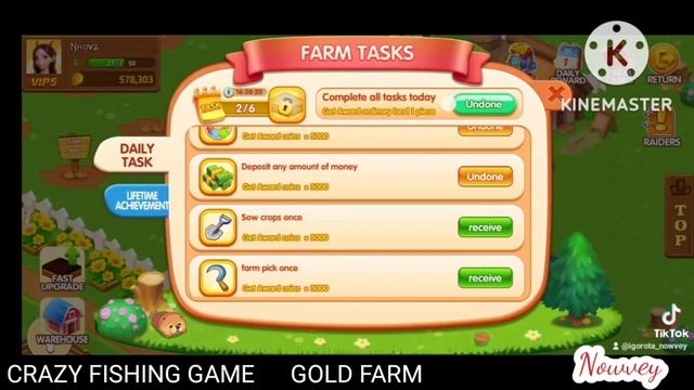 CRAZY FISHING GAME | GOLD FARM | Farmville Is Back ? #crazyfishinggame #longlivecrazyfishing