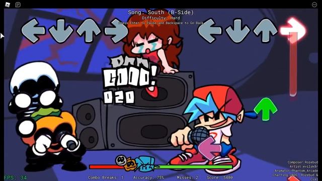 Roblox FNF (Literally FNF) Week 1 - 5 B-Side. смотреть онлайн