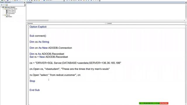 Accessing Databases from Excel VBA смотреть онлайн
