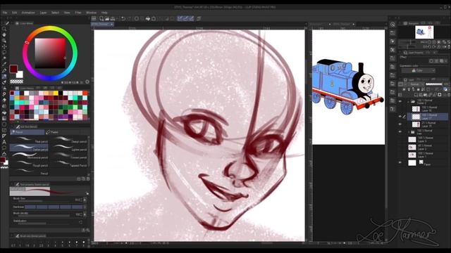 DRAW THIS IN YOUR STYLE - THOMAS THE TANK ENGINE - Childhood Characters Edition! Ep.1 смотреть онлайн