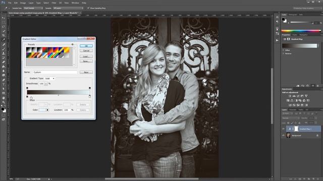 Quickly Tone an Image Using Gradient Maps in Photoshop смотреть онлайн
