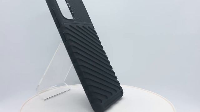 Защитный бампер на Samsung Galaxy A71, Caseport, серия Onyx, черного цвета смотреть онлайн