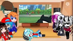 Fnf react to Animations but everyone sings it [Description]