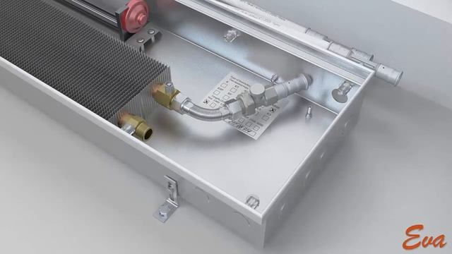 Монтаж конвектора встраиваемого в пол