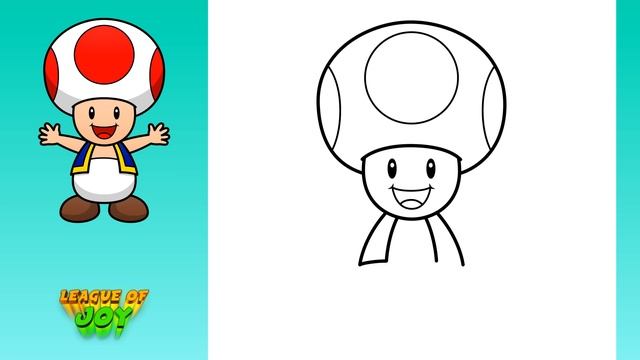 How to DRAW TOAD - The Super Mario Bros. Movie смотреть онлайн