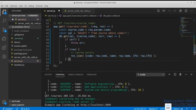 AW1-2020-L18: Esempio app client-server (lato server) смотреть онлайн