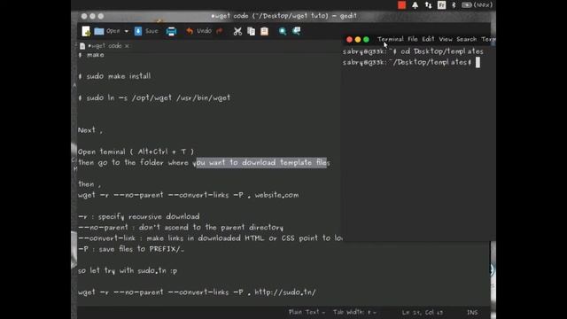 How you can download website template file using "wget" in ubuntu 15.04|SUDO_TN смотреть онлайн