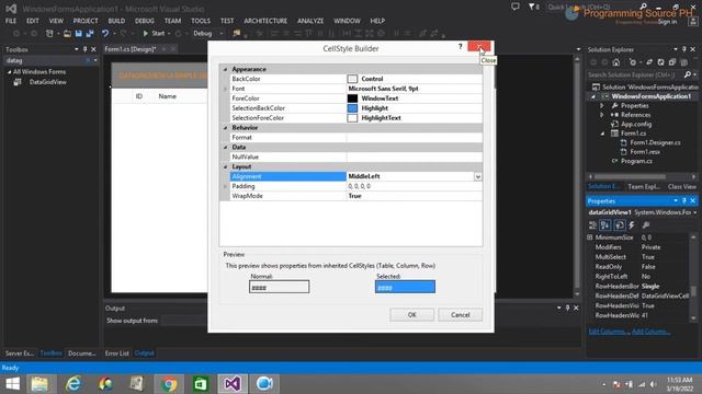 How to Customize DataGridView using C# смотреть онлайн