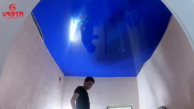 СИНИЙ НАТЯЖНОЙ ПОТОЛОК В ВАННОЙ ОТ #РКВЕТСА смотреть онлайн