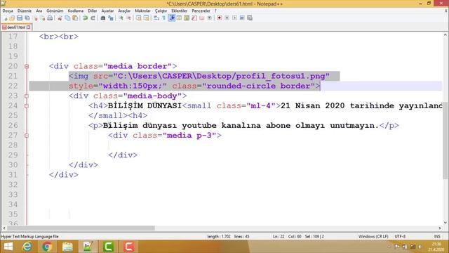 Bootstrap 4 Dersleri 61 - Media Object смотреть онлайн