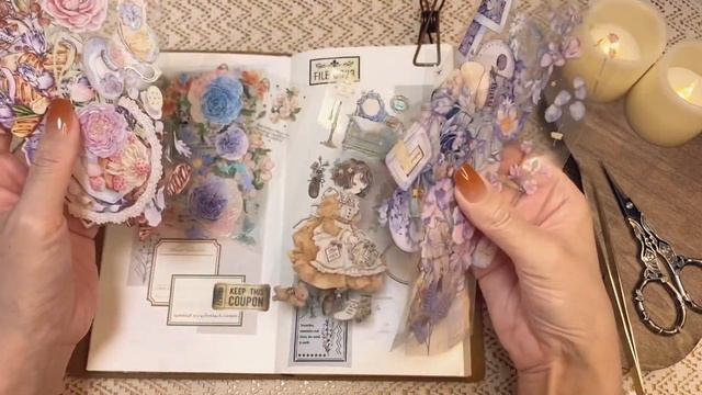 ASMR⋆*journal with me | collage | scrapbooking смотреть онлайн