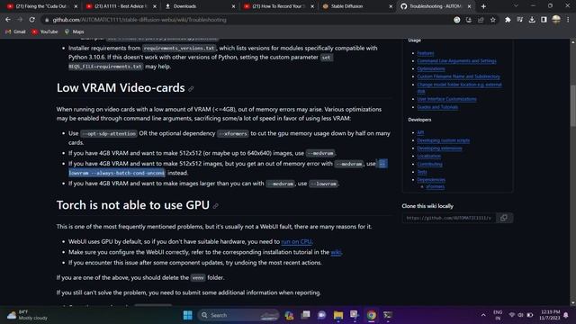 out of memory error: CUDA out of memory in stable diffusion a1111 webui. смотреть онлайн