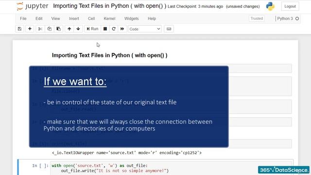 096 Importing Text Files in Python with open смотреть онлайн