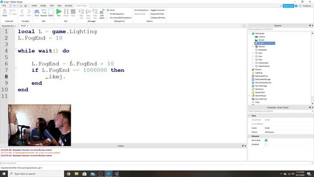 TEACHING MY GF TO SCRIPT [PT2] [FUNNY] | ROBLOX SCRIPTING смотреть онлайн