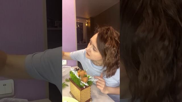 Собираем букет в новогоднем кашпо Камин ! смотреть онлайн