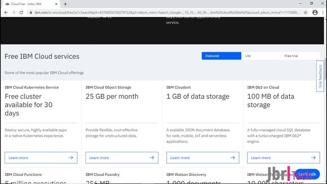 IBM Cloud Free Tier смотреть онлайн