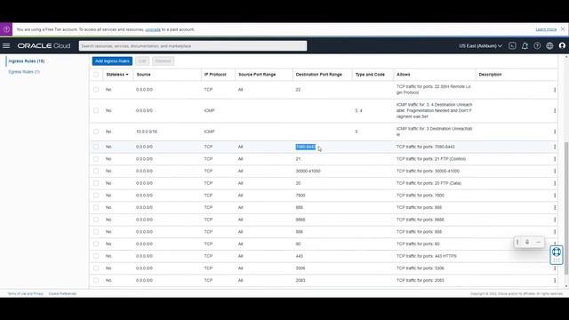 Oracle Ingress Rules: Add 8443 port смотреть онлайн