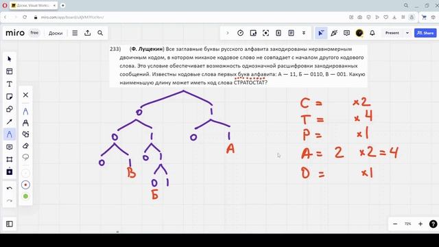 Решение ЕГЭ №4 по информатике | Сборник К. Ю. Полякова №233 смотреть онлайн