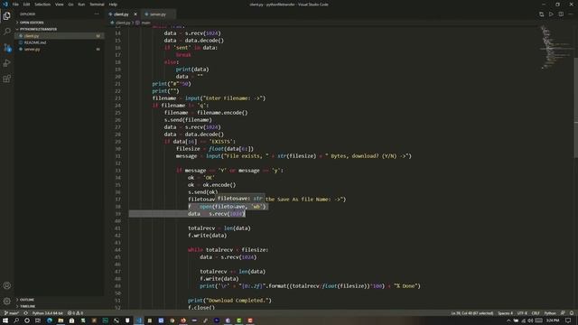Python Tutorial | File Transfer with Python | Client Part | Part - 2 | Hindi/Urdu смотреть онлайн