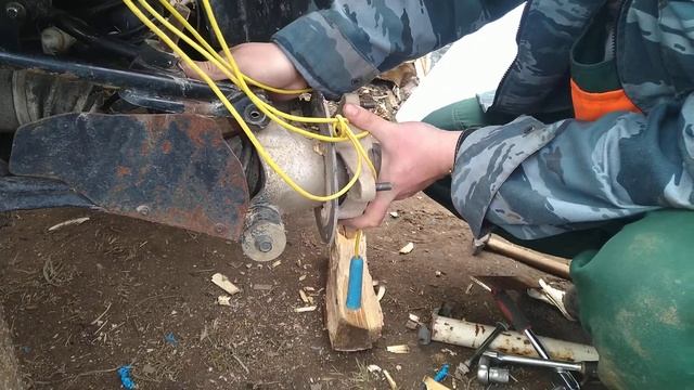 Замена втулок на квадроцикле. Напечатанных на 3dпринтере.