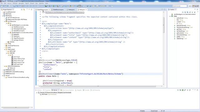 Verteilte Systeme 6 - Web Services 5 (Top-Down Model Driven Design RESTful Web Service Beispiel) смотреть онлайн