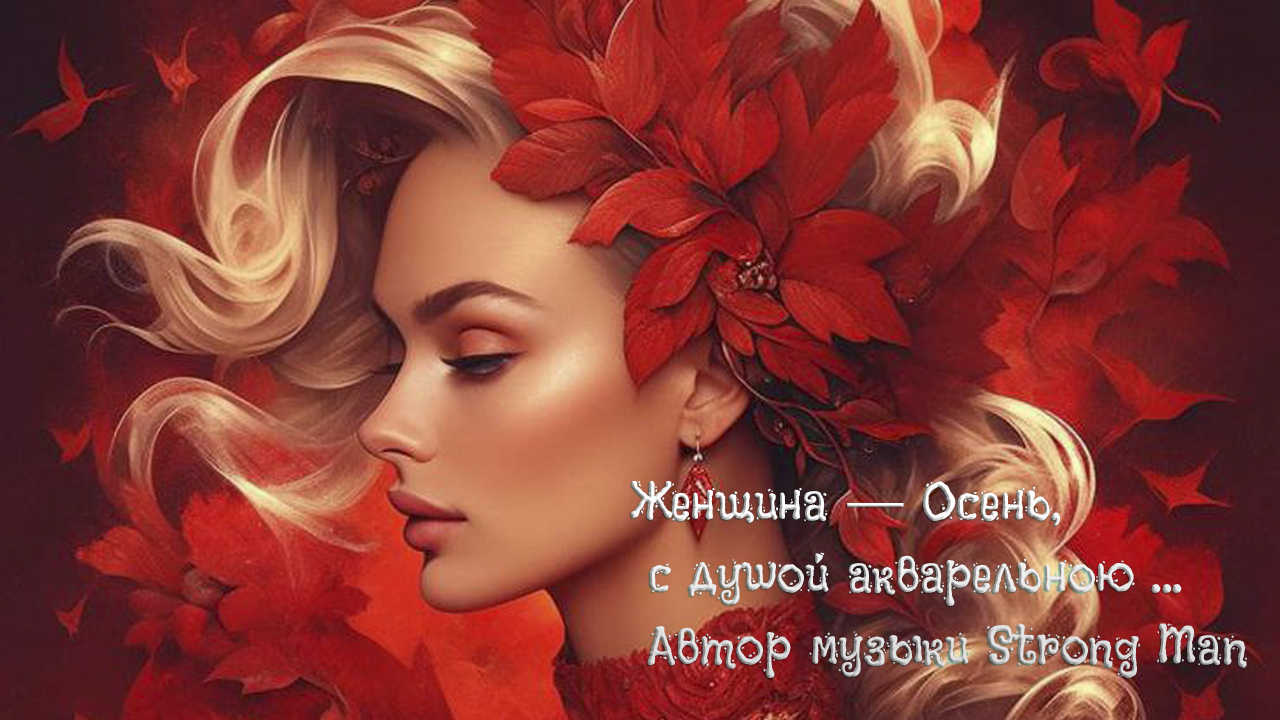 Женщина — Осень, с душой акварельною*