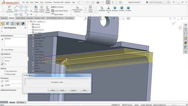 SolidWorks Sheet metal Tutorial Switch Box смотреть онлайн