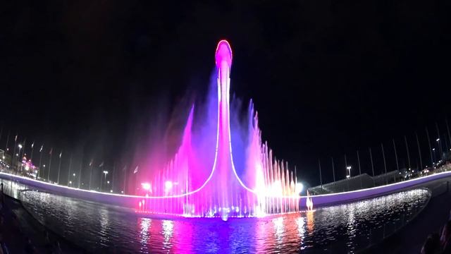 Поющие фонтаны в Олимпийском Парке Сочи смотреть онлайн