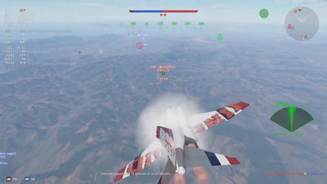 F4-E Phantom II Realistic battles (ft.Aim-7E's & Aim-9J's) War Thunder смотреть онлайн