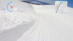 Большой Вудъявр 33 трасса - местная самая черная