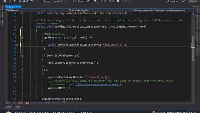Middleware In ASP.NET Core | What Are Middleware | Types Of Middleware | DotNetTricks смотреть онлайн