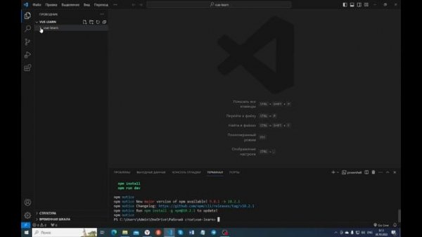 Курс по Vue.js 3. Урок 1. Введение и установка фреймворка Vue 3