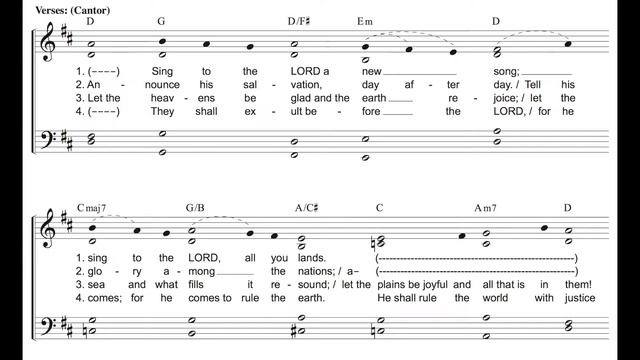 8 Today is born our Savior - Psalm 96:1-2, 2-3, 11-12, 13 - Christmas: At the Mass during the Night смотреть онлайн