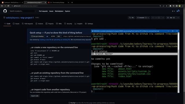 Push Code to Github using Command Line (Terminal) смотреть онлайн