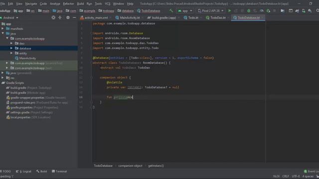Part 4: Android Architecture Component(Room) - Create a Database class смотреть онлайн