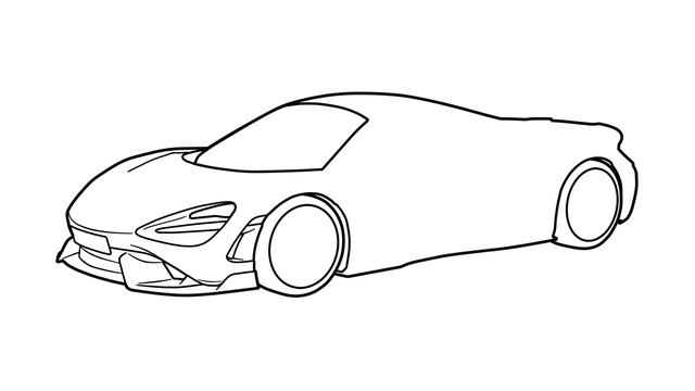 How to draw a MCLAREN 765LT step by step / drawing mclaren spider 2020 sports car смотреть онлайн