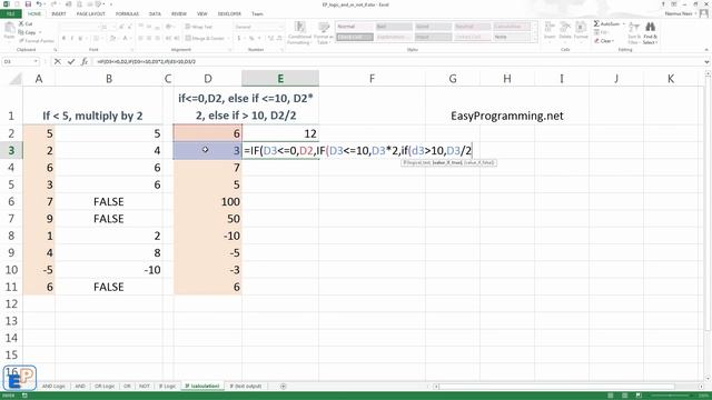 Easy Excel - Conditional Logic - The IF function (25) смотреть онлайн