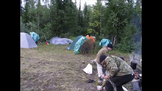 Стоянка Штаны находится в 17 км ниже устья р. Грубею. Река Лемва. смотреть онлайн