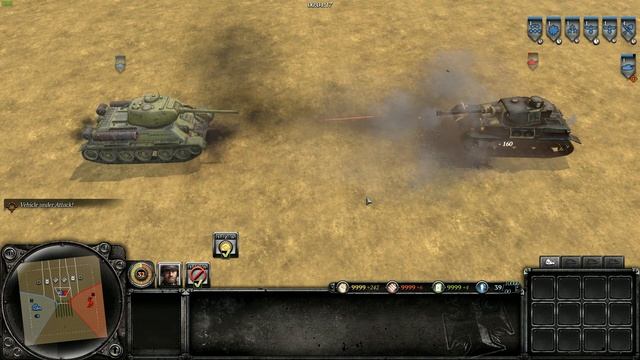 Company of Heroes 2 (T-34/85 vs Panzer IV) смотреть онлайн