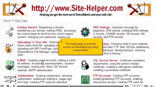 Tutorials: Navigating around in Direct Admin смотреть онлайн