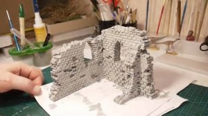 Как сделать руины своими руками для диорамы. / How to make ruins for a diorama.