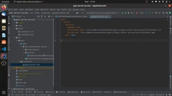 Secure gRPC connection with SSL/TLS | Interceptor | Metadata | Spring Boot | BloomRPC
