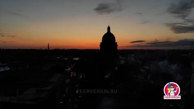 Фейерверк у Исаакиевского собора СПб в белые ночи смотреть онлайн