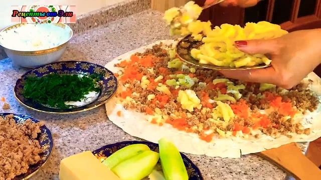 Рулет из Лаваша / Быстрая Закуска ( Простой Рецепт ) смотреть онлайн