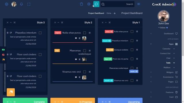 CRM Dashboard Bootstrap 5 Admin Panel with RTL Dark Theme смотреть онлайн