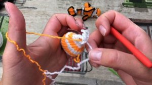 РЫБА-КЛОУН КРЮЧКОМ. ВЯЗАНЫЙ АКВАРИУМ