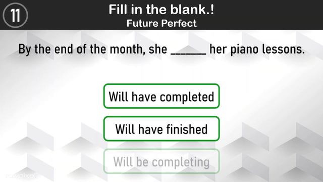 Grammar Test Quiz | Future Perfect | Free English Course смотреть онлайн