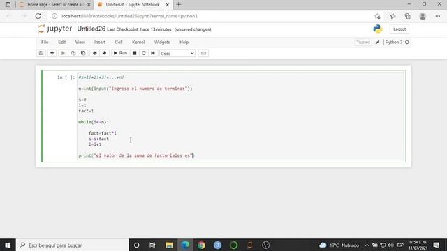 Python 12 - Sumatoria de factoriales смотреть онлайн