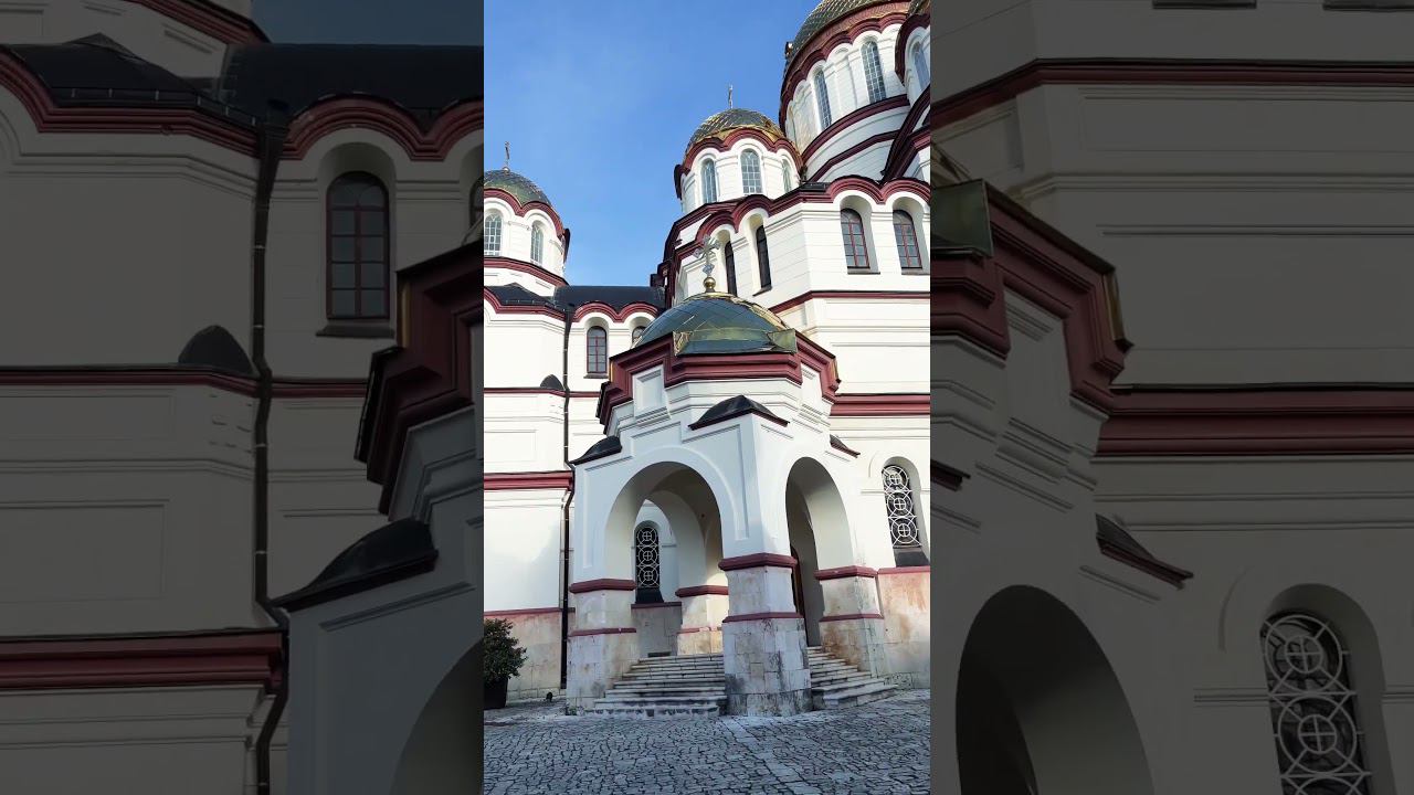 Рождественская служба в Новоафонском Монастыре. #рождество #vlog смотреть онлайн